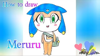 @EZDRAW | How to draw Meruru from Keroro Gunso | Drawing for beginners step by step |