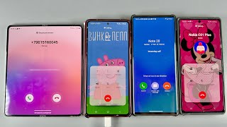 Incoming Call + Outgoing Calling Samsung Galaxy Fold 5 vs Samsung Note 10 vs LG Wing vs Samsung Note