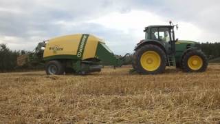 Landbouwhaspengouw - John Deere 7530 Premium+Krone Big Pack 1270