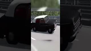 Cars vs Broken Bridge with Speed Bumps and Potholes - BeamNG Drive #shorts