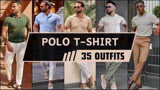 35 Ways to Style Polo T-Shirts for Summer 2024 (Part - 2) | Men's Fashion