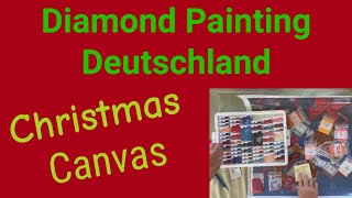 Diamond Painting Deutschland Christmas Canvas Unboxing, kit up (kind of) & enhancements!