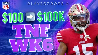 Thursday Night Football Week 6 | $100 into $100K Challenge | Free NFL Picks & Predictions