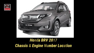 Honda BR-V  engine & chassis number location