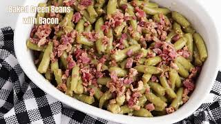 Baked Green Beans with Bacon