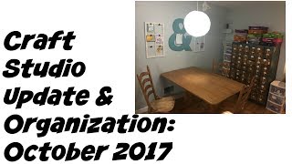 Craft Studio Reorganization & Update October 2017