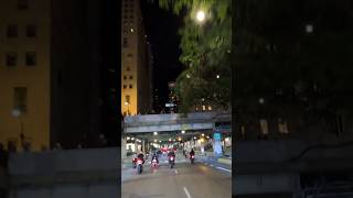 Tunnel Cheers: Bikers and locals wave at each other as the bikes pass #bikelife #motorcycle #rideout