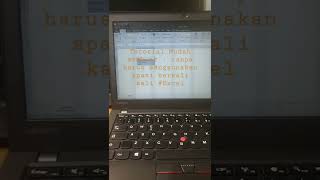 Selanjutnya Tutorial Excel part 2 membuat : tanpa harus menakal tombol spasi berkali-kali