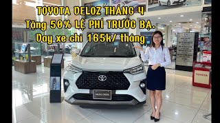 Giá xe Toyota Veloz Tháng 4 | Tặng 50% lệ phí trước ạ | Lãi suất vay 1,99%