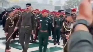 Iraqi Army presence and greetings at the shrine of Imam Hussain AS and the shrine of Hazrat Abbas AS