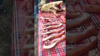 fresh & hygiene Pork cutting site #ytshorts #shortsvideo #youtubeshorts #pork #porklovers #animal