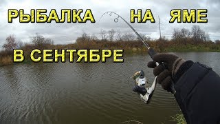 Рыбалка осенью на реке. Ловля на спиннинг на ямах. Щука и окунь в сентябре