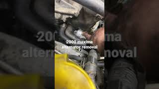 #2000 #nissan #maxima #removal #alternator