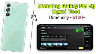 Samsung F15 5g Pubg Test | Samsung galaxy F15 Bgmi Test | Dimensity 6100+