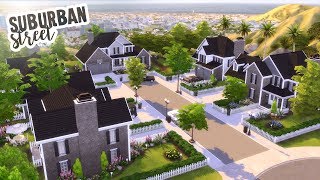 SUBURBAN STREET | The Sims 4 Speed Build