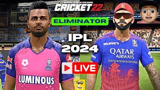 IPL 2024 RR VS RCB ELIMINATOR MATCH T20 Match - Cricket 24 Live Gameplay- Y'z GamerZ