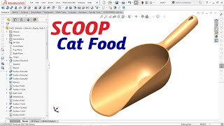 Scoop Cat Food | Solidworks Tutorial