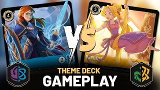 FROZEN vs. TANGLED! Disney Lorcana CASUAL THEME DECK gameplay!