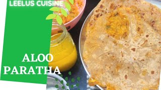 ಆಲೂ ಪರಥ/Leelus Cuisine/Aloo Paratha Recipe Home Made.