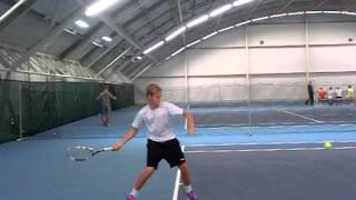 Andrew Paulson, forehand side view, 240 fps