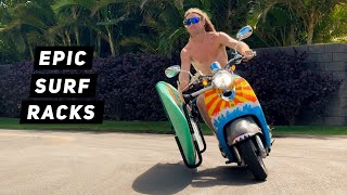 Установка Epic Surf Racks на скутер Yamaha Vino 125 | Вещи для самокатов Митча