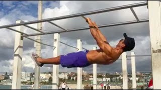 CRAZY CALISTHENICS FRONT LEVER TRAINING for SYDNEY FITNESS SHOW