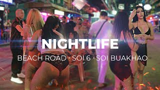 NightLife in Pattaya Thailand on streets Beach Road, Soi 6, Soi Buakhao. Janiary 2024