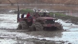 World's Largest Fire Truck!  Trucks Gone Wild 2013 Colfax LA MudFest