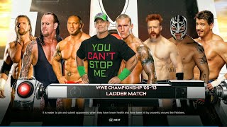 Ruthless Aggression Era In 8 Man Ladder Match For Spinner WWE Championship | WWE 2k24