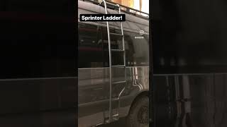 Sprinter van ladder#shorts#sprintervan #campervans