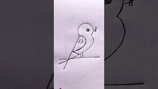 How to draw a bird #shorts #drawing