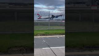 BA to Doha take off from Gatwick. #planespotting #gatwick #airport #takeoff #britishairways #shorts