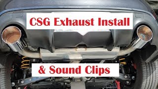 CSG Spec - TOURING86 Exhaust Install & Sound Clips - Subaru BRZ