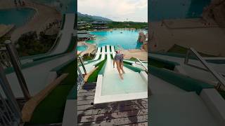 Extreme diving from the Super Slide !! 🚀💣💦 #waterpark #waterslide