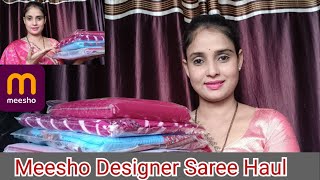 #vlog70 Meesho designer saree /Teej Special Designer Saree Haul Under/360..