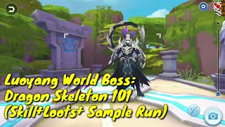 Luoyang World Boss: Dragon Skeleton 101 (Skill+Loots+ Almost Solo Run)