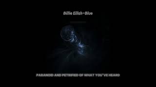 billie eilish-blue (sped up+lyrics+reverb)