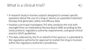 Week 1 Intro to Clinical Trials