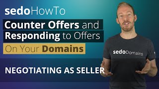 How To Counter Offer and Respond to Offers Received on Domains You Are Selling At Sedo