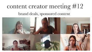 YouTube Meeting #12: brand deals, sponsored content