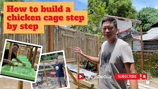 How to build a chicken cage step by step