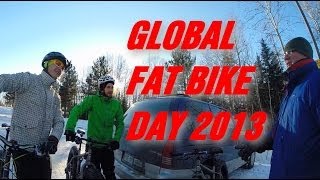 Global Fat Bike Day 2013! Thunder Bay. Surly Moonlander. Gopro Hero3+