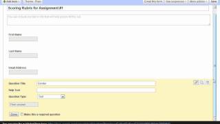 Creating a Form with Google Docs