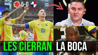 Reacción a la GOLEADA de Colombia sobre panamá y callada de boca a periodistas