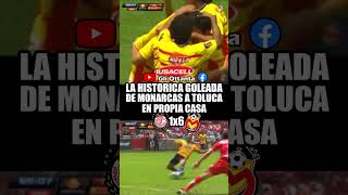 La Historica Goleada de Monarcas a Toluca en Propia Casa #2023 #ligamx #futbol #ligabbvamx #morelia