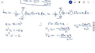 #POLYTECHNIC-SEMISTER-IV#B.Tech MATHS#FOURIER SERIES#PROBLEM ON FOURIER EXPANSION OF f(x)=x-x^2-cla3