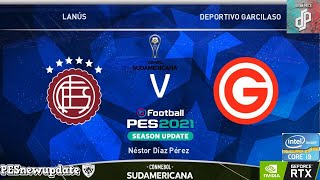 Lanús Vs Deportivo Garcilaso // ⚽Copa Sudamericana 2024⚽ // (Pes 2021 Dream Patch)