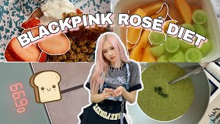 tried BLACKPINK ROSÉ DIET for 3 days || 'all you can eat' fruit & veg diet plan (-1 kg) 블랙핑크 로제 다이어트