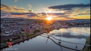 Derry at sunset