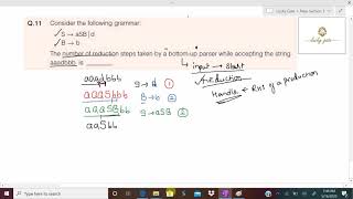 40. GATE 2020 Compiler Design Question and it's detailed Solution6...